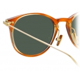 Linda Farrow - Occhiali da Sole D-Frame Linear Fuller A C11 in Casetto - LF01AC11SUN - Linda Farrow Eyewear