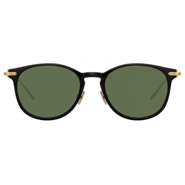 Linda Farrow - Linear Fuller A C8 D-Frame Sunglasses in Black - LF01AC8SUN - Linda Farrow Eyewear