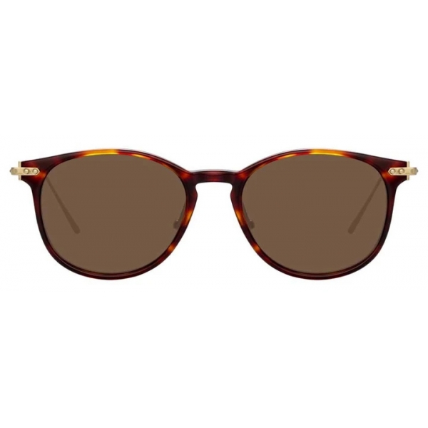 Linda Farrow - Linear Fuller A C9 D-Frame Sunglasses in Tortoiseshell - LF01AC9SUN - Linda Farrow Eyewear