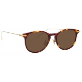 Linda Farrow - Linear Fuller A C9 D-Frame Sunglasses in Tortoiseshell - LF01AC9SUN - Linda Farrow Eyewear