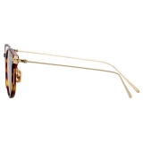 Linda Farrow - Linear Fuller A C9 D-Frame Sunglasses in Tortoiseshell - LF01AC9SUN - Linda Farrow Eyewear