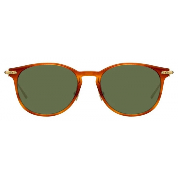 Linda Farrow - Linear Fuller C11 D-Frame Sunglasses in Casetto - LF01C11SUN - Linda Farrow Eyewear