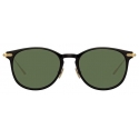 Linda Farrow - Linear Fuller C8 D-Frame Sunglasses in Black - LF01C8SUN - Linda Farrow Eyewear