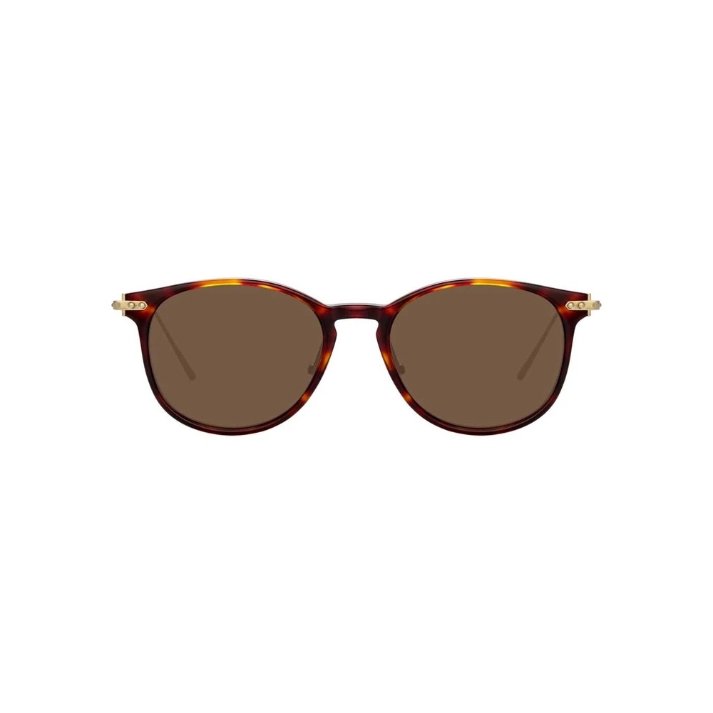 Linda Farrow Linear Fuller C9 D Frame Sunglasses In Tortoiseshell Lf01c9sun Linda Farrow