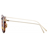 Linda Farrow - Linear Fuller C9 D-Frame Sunglasses in Tortoiseshell - LF01C9SUN - Linda Farrow Eyewear