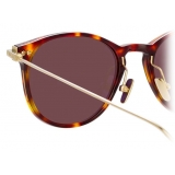 Linda Farrow - Linear Fuller C9 D-Frame Sunglasses in Tortoiseshell - LF01C9SUN - Linda Farrow Eyewear