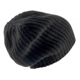Avvenice - Precious Cashmere Cap - Black - Handmade in Italy - Exclusive Luxury Collection