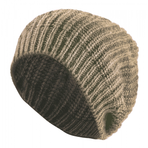 Avvenice - Precious Cashmere Cap - Beige - Handmade in Italy - Exclusive Luxury Collection