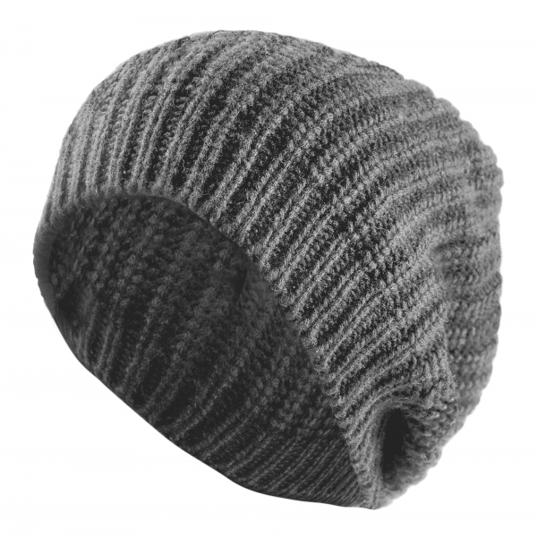 Avvenice - Precious Cashmere Cap - Grey - Handmade in Italy - Exclusive Luxury Collection