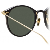 Linda Farrow - Linear Gray C9 Oval Sunglasses in Black - LF02C9SUN - Linda Farrow Eyewear