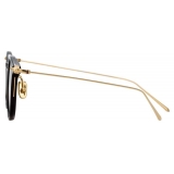 Linda Farrow - Linear Childs A C10 D-Frame Sunglasses in Black - LF03AC10SUN - Linda Farrow Eyewear