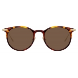 Linda Farrow - Linear Childs A C11 D-Frame Sunglasses in Tortoiseshell - LF03AC11SUN - Linda Farrow Eyewear