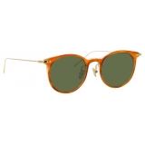 Linda Farrow - Linear Childs A C13 D-Frame Sunglasses in Casetto - LF03AC13SUN - Linda Farrow Eyewear