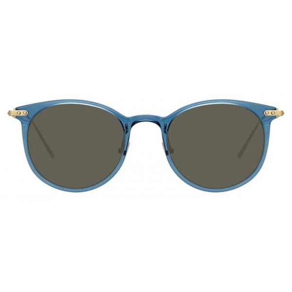 Linda Farrow - Linear Childs A C14 D-Frame Sunglasses in Marine - LF03AC14SUN - Linda Farrow Eyewear