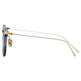 Linda Farrow - Linear Childs A C14 D-Frame Sunglasses in Marine - LF03AC14SUN - Linda Farrow Eyewear