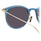 Linda Farrow - Linear Childs A C14 D-Frame Sunglasses in Marine - LF03AC14SUN - Linda Farrow Eyewear