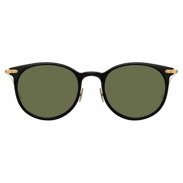 Linda Farrow - Linear Childs C10 D-Frame Sunglasses in Black - LF03C10SUN - Linda Farrow Eyewear