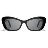 Chanel - Cat-Eye Sunglasses - Black Gray Polarized - Chanel Eyewear