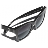 Chanel - Square Sunglasses - Black Gradient Gray - Chanel Eyewear