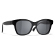 Chanel - Occhiali da Sole Quadrati - Nero Grigio - Chanel Eyewear