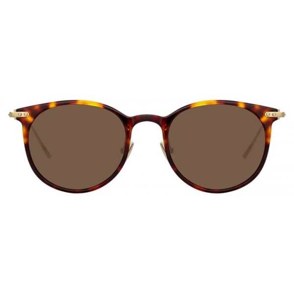 Linda Farrow - Linear Childs C11 D-Frame Sunglasses in Tortoiseshell - LF03C11SUN - Linda Farrow Eyewear