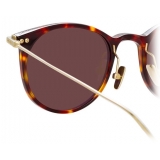 Linda Farrow - Linear Childs C11 D-Frame Sunglasses in Tortoiseshell - LF03C11SUN - Linda Farrow Eyewear