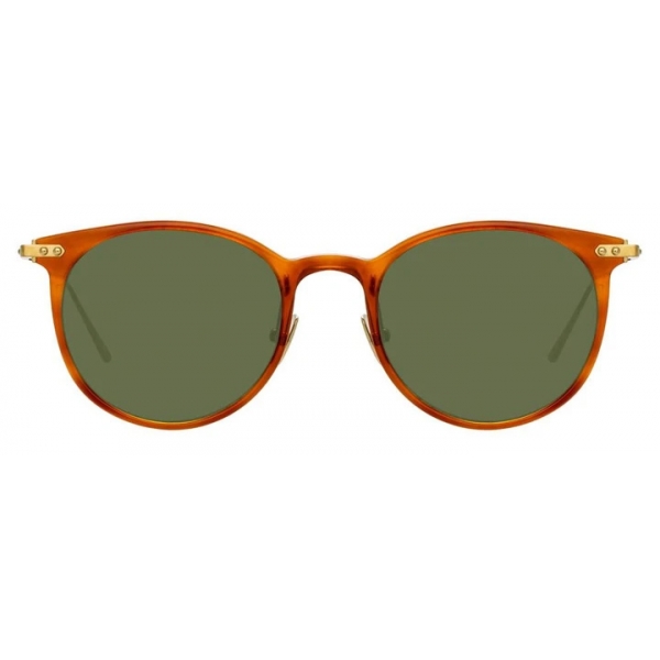 Linda Farrow - Linear Childs C13 D-Frame Sunglasses in Casetto - LF03C13SUN - Linda Farrow Eyewear