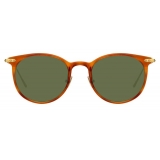 Linda Farrow - Linear Childs C13 D-Frame Sunglasses in Casetto - LF03C13SUN - Linda Farrow Eyewear