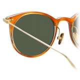 Linda Farrow - Linear Childs C13 D-Frame Sunglasses in Casetto - LF03C13SUN - Linda Farrow Eyewear