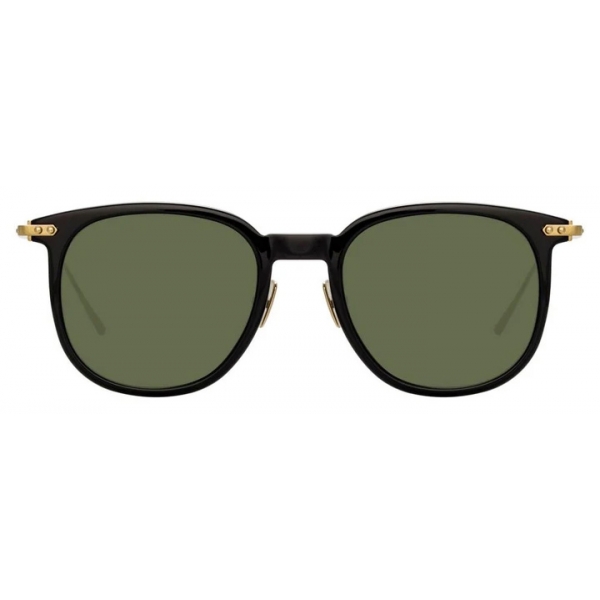 Linda Farrow - Linear Stern A C8 Square Sunglasses in Black - LF04AC8SUN - Linda Farrow Eyewear