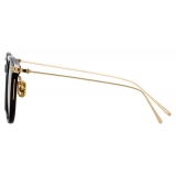 Linda Farrow - Occhiali da Sole Quadrati Linear Stern A C8 in Nero - LF04AC8SUN - Linda Farrow Eyewear