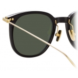 Linda Farrow - Linear Stern A C8 Square Sunglasses in Black - LF04AC8SUN - Linda Farrow Eyewear