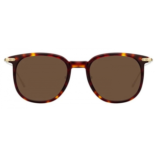 Linda Farrow - Linear Stern A C9 Square Sunglasses in Tortoiseshell - LF04AC9SUN - Linda Farrow Eyewear