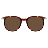 Linda Farrow - Linear Stern A C9 Square Sunglasses in Tortoiseshell - LF04AC9SUN - Linda Farrow Eyewear