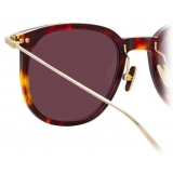 Linda Farrow - Linear Stern A C9 Square Sunglasses in Tortoiseshell - LF04AC9SUN - Linda Farrow Eyewear