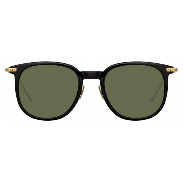 Linda Farrow - Linear Stern C8 Square Sunglasses in Black - LF04C8SUN - Linda Farrow Eyewear