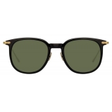 Linda Farrow - Linear Stern C8 Square Sunglasses in Black - LF04C8SUN - Linda Farrow Eyewear