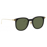 Linda Farrow - Linear Stern C8 Square Sunglasses in Black - LF04C8SUN - Linda Farrow Eyewear