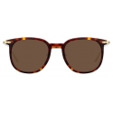 Linda Farrow - Linear Stern C9 Square Sunglasses in Tortoiseshell - LF04C9SUN - Linda Farrow Eyewear