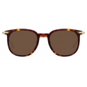 Linda Farrow - Occhiali da Sole Quadrati Linear Stern C9 in Tartaruga - LF04C9SUN - Linda Farrow Eyewear