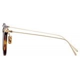 Linda Farrow - Occhiali da Sole Quadrati Linear Stern C9 in Tartaruga - LF04C9SUN - Linda Farrow Eyewear