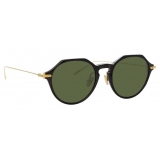 Linda Farrow - Linear Wren A C7 Angular Sunglasses in Black - LF05AC7SUN - Linda Farrow Eyewear