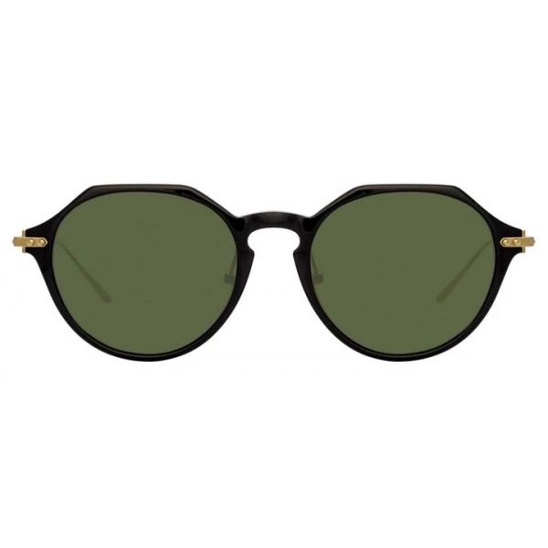 Linda Farrow - Linear Wren C7 Angular Sunglasses in Black - LF05C7SUN - Linda Farrow Eyewear