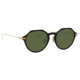 Linda Farrow - Occhiali da Sole Angolare Linear Wren C7 in Nero - LF05C7SUN - Linda Farrow Eyewear