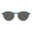 Linda Farrow - Linear Arris A C11 Oval Sunglasses in Marine - LF06AC11SUN - Linda Farrow Eyewear