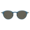 Linda Farrow - Linear Arris A C11 Oval Sunglasses in Marine - LF06AC11SUN - Linda Farrow Eyewear