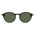 Linda Farrow - Linear Arris A C8 Oval Sunglasses in Black - LF06AC8SUN - Linda Farrow Eyewear