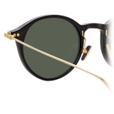 Linda Farrow - Linear Arris A C8 Oval Sunglasses in Black - LF06AC8SUN - Linda Farrow Eyewear