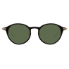 Linda Farrow - Linear Arris C8 Oval Sunglasses in Black - LF06C8SUN - Linda Farrow Eyewear