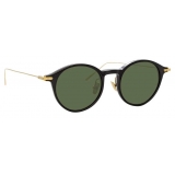 Linda Farrow - Linear Arris C8 Oval Sunglasses in Black - LF06C8SUN - Linda Farrow Eyewear